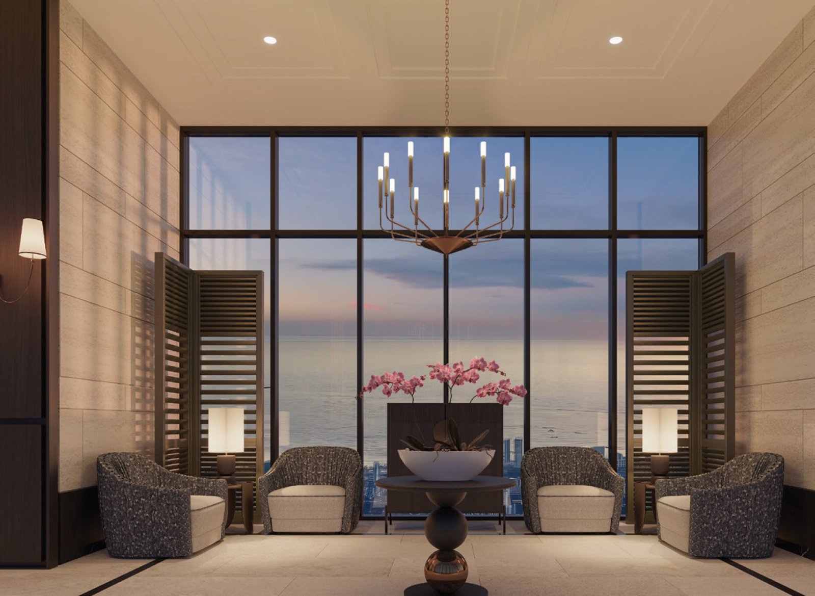 Residents’ Lounge at Andabreeze Residences, artist's impression