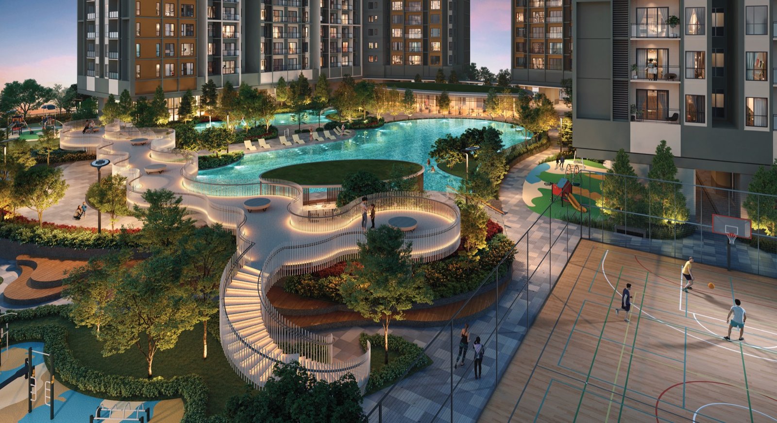 Podium Pool Deck at Andabreeze Residences, artist's impression